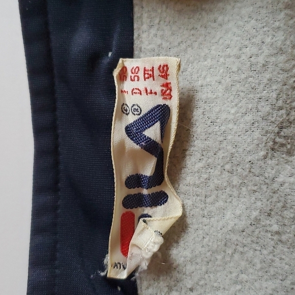 Fila Track Jacket Mens Size 45 Snap Sleeves Vintage Red White Blue Y2K - Picture 10 of 15
